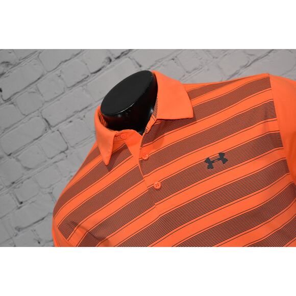 Under Armour Golf Playoff Polo Shirt Men Size Large Loose HeatGear Performance - Picture 1 of 7